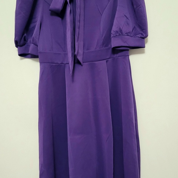 Elegant Peplum Knit Dress - Picture 4 of 6